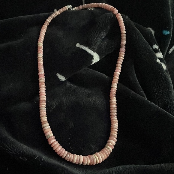 Rhodochrosite bead necklace by Jay King - Picture 7 of 13
